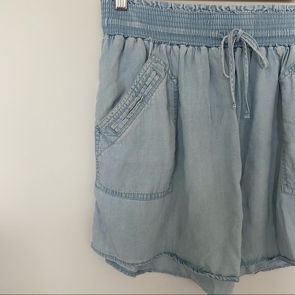 COUNTRY ROAD - light blue skirt elastic waist - Picture 9 of 10